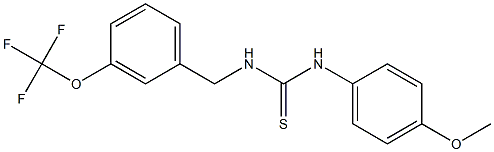 N-(4-methoxyphenyl)-N'-[3-(trifluoromethoxy)benzyl]thiourea Structure