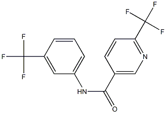 6-(trifluoromethyl)-N-[3-(trifluoromethyl)phenyl]nicotinamide Structure