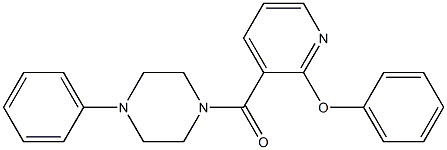 (2-phenoxy-3-pyridinyl)(4-phenylpiperazino)methanone Structure