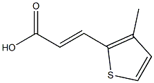 (E)-3-(3-methyl-2-thienyl)-2-propenoic acid 구조식 이미지