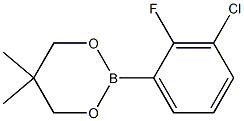 2-(3-Chloro-2-fluorophenyl)-5,5-dimethyl-1,3,2-dioxaborinane Structure