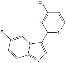 3-(4-chloropyrimidin-2-yl)-6-fluoroimidazo[1,2-a]pyridine Structure