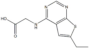 (6-Ethyl-thieno[2,3-d]pyrimidin-4-ylamino)-acetic acid ,97% 구조식 이미지