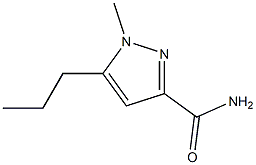 1-Methyl-5-propyl-1H-pyrazole-3-carboxylic acid amide ,97% Structure
