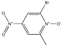 6-Bromo-2-methyl-4-nitropyridine-n-oxide ,97% 구조식 이미지