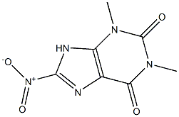 1,3-Dimethyl-8-nitro-1H-purine-2,6(3H,9H)-dione ,97% 구조식 이미지