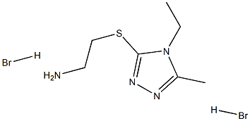 2-[(4-ethyl-5-methyl-4H-1,2,4-triazol-3-yl)thio]ethanamine dihydrobromide Structure