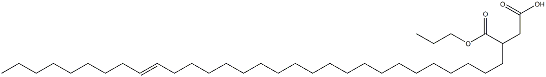 3-(21-Triacontenyl)succinic acid 1-hydrogen 4-propyl ester Structure