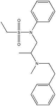 N-[2-(Methylphenethylamino)propyl]ethanesulfonanilide 구조식 이미지