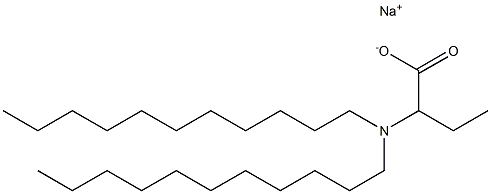 2-(Diundecylamino)butyric acid sodium salt Structure