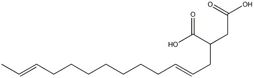 (2,11-Tridecadienyl)succinic acid 구조식 이미지