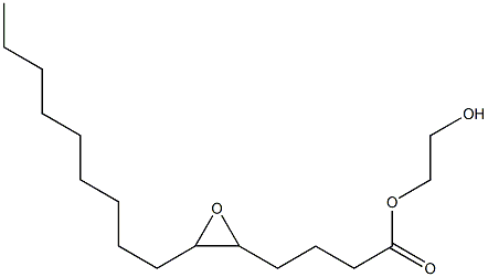 5,6-Epoxypentadecanoic acid 2-hydroxyethyl ester 구조식 이미지