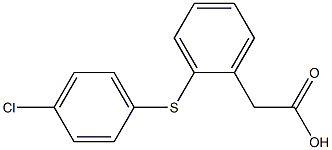 [o-(p-Chlorophenylthio)phenyl]acetic acid Structure