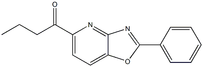 2-(Phenyl)-5-butanoyloxazolo[4,5-b]pyridine 구조식 이미지