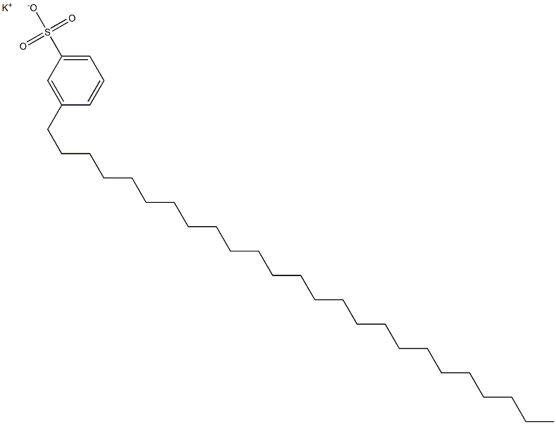 3-Pentacosylbenzenesulfonic acid potassium salt 구조식 이미지