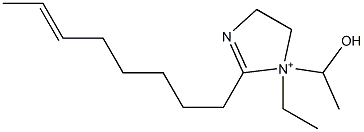 1-Ethyl-1-(1-hydroxyethyl)-2-(6-octenyl)-2-imidazoline-1-ium 구조식 이미지