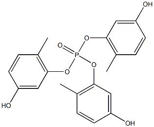 Phosphoric acid tri(3-hydroxy-6-methylphenyl) ester 구조식 이미지