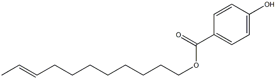 4-Hydroxybenzoic acid 9-undecenyl ester 구조식 이미지