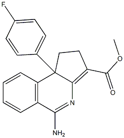 5-Amino-1,9b-dihydro-9b-(4-fluorophenyl)-2H-cyclopent[c]isoquinoline-3-carboxylic acid methyl ester 구조식 이미지