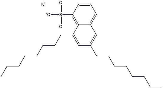 6,8-Dioctyl-1-naphthalenesulfonic acid potassium salt 구조식 이미지