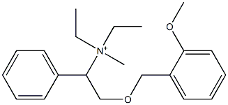 N-Ethyl-N-[2-(2-methoxybenzoxy)-1-phenylethyl]-N-methylethanaminium Structure