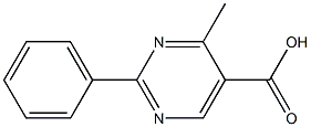 2-Phenyl-4-methylpyrimidine-5-carboxylic acid Structure