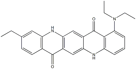 1-(Diethylamino)-10-ethyl-5,12-dihydroquino[2,3-b]acridine-7,14-dione Structure