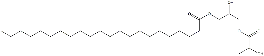 2-Hydroxypropionic acid 2-hydroxy-3-docosanoyloxypropyl ester 구조식 이미지