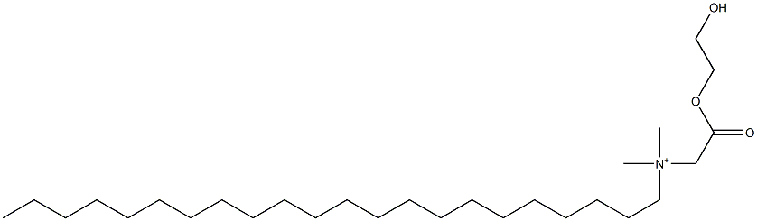N-[(2-Hydroxyethoxy)carbonylmethyl]-N,N-dimethyl-1-docosanaminium Structure