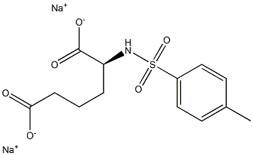 [S,(-)]-2-[(p-Tolylsulfonyl)amino]hexanedioic acid disodium salt 구조식 이미지