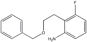 2-[2-(Benzyloxy)ethyl]-3-fluoroaniline 구조식 이미지