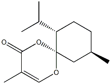 (6S,7S,10R)-7-Isopropyl-3,10-dimethyl-4-oxo-1,5-dioxaspiro[5.5]undec-2-ene Structure