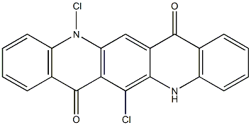 6,12-Dichloro-5,12-dihydroquino[2,3-b]acridine-7,14-dione 구조식 이미지