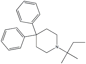 4,4-Diphenyl-1-tert-pentylpiperidine 구조식 이미지