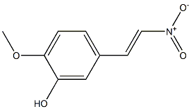 2-Methoxy-5-(2-nitrovinyl)phenol 구조식 이미지