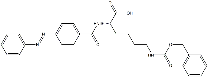 N6-Benzyloxycarbonyl-N2-(4-phenylazobenzoyl)-L-lysine 구조식 이미지