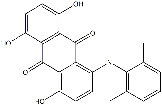 4,5,8-Trihydroxy-1-(2,6-dimethylanilino)anthraquinone 구조식 이미지