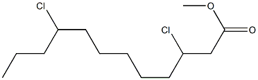 3,9-Dichlorolauric acid methyl ester Structure