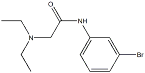 N-[3-Bromophenyl]-2-(diethylamino)acetamide 구조식 이미지