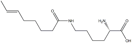 N6-(6-Octenoyl)lysine Structure