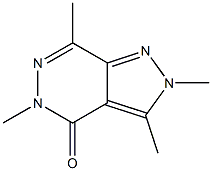 2,3,5,7-Tetramethyl-2H-pyrazolo[3,4-d]pyridazin-4(5H)-one Structure