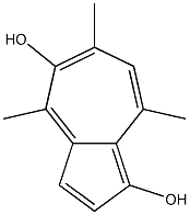 4,6,8-Trimethylazulene-1,5-diol Structure