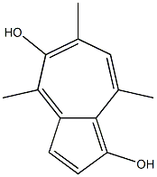 4,6,8-Trimethylazulene-1,5-diol 구조식 이미지