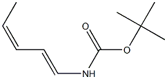 N-[(1E,3Z)-1,3-Pentadienyl]carbamic acid tert-butyl ester 구조식 이미지