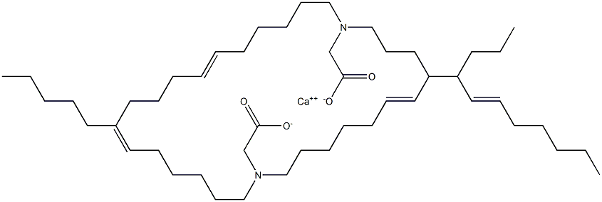 Bis[N,N-di(6-dodecenyl)glycine]calcium salt Structure