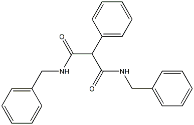 2-Phenyl-N,N'-dibenzylmalonamide 구조식 이미지