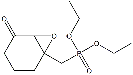 (5-Oxo-7-oxabicyclo[4.1.0]heptan-1-yl)methylphosphonic acid diethyl ester 구조식 이미지