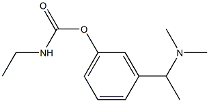 N-Ethylcarbamic acid 3-(1-dimethylaminoethyl)phenyl ester 구조식 이미지