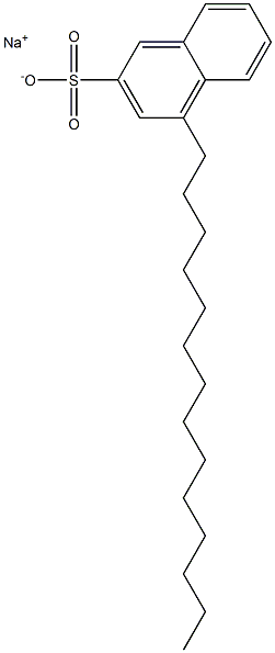 4-Tetradecyl-2-naphthalenesulfonic acid sodium salt 구조식 이미지