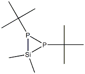 3,3-Dimethyl-1,2-bis(1,1-dimethylethyl)diphosphasilacyclopropane Structure